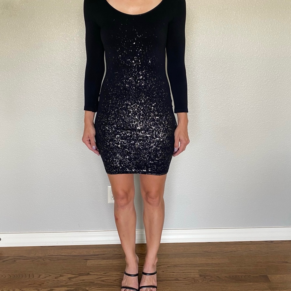 Nikibiki Black Stretch Bodycon Dress (One Size)